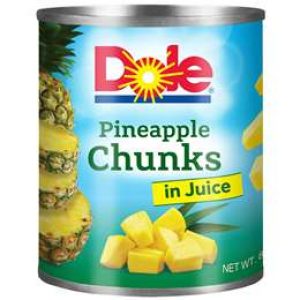 Dole Pineapple Chunks In Juice 822g