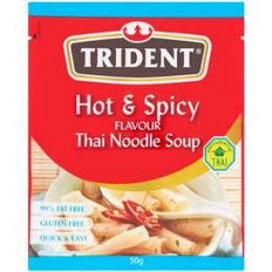 Trident Hot & Spicy Flavour Thai With Noodles Soup 50g