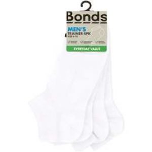 Bonds Mens Trainers Size 6 To 10 4 pack