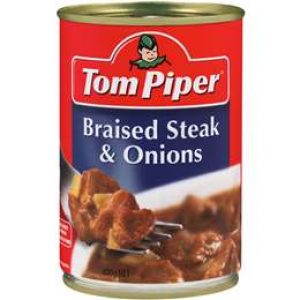 Tom Piper Beef Braised Steak & Onions 400g