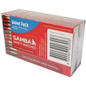 Samba Matches Twin Pack  100 pack