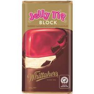 Whittaker’s Jelly Tip Chocolate Block  250g