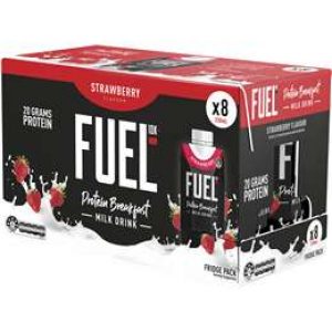Fuel10k Protein Liquid Breakfast Drink Strawberry 330ml x8 pack