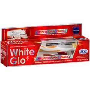 White Glo Toothpaste Professional + Toothbrush 150g