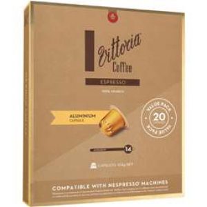 Vittoria Espresso Arabica Aluminium Coffee Capsules 20 pack