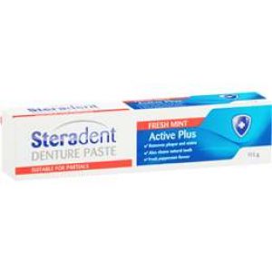 Steradent Active Plus Denture Care Paste 115g
