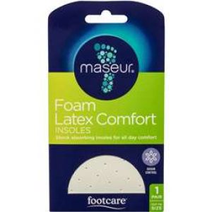 Maseur Foam Latex Insole Footcare 1 pair