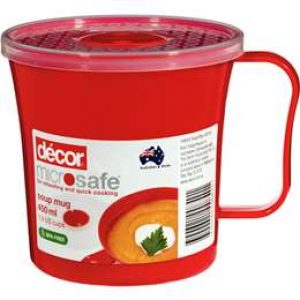 Decor Microsafe Soup Mug  each
