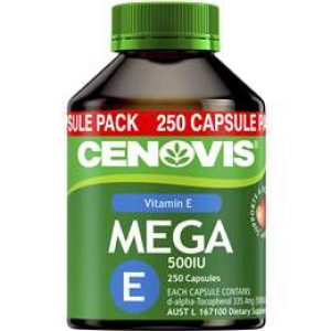 Cenovis Mega E 500iu Capsules Value Pack 250 pack