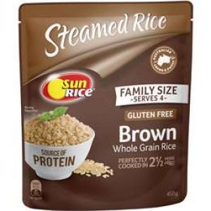 Sunrice Microwave Fragrant Brown Rice Family Sz 450g