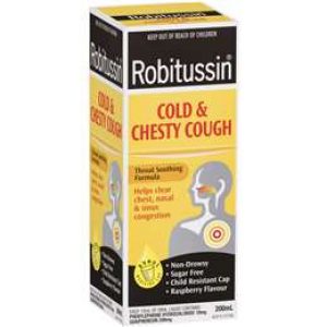 Robitussin Cough Syrups Cold & Chesty Cough 235ml
