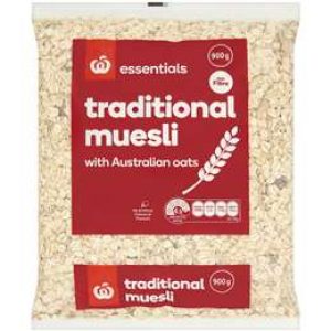 Woolworths Essentials Traditional Muesli 900g