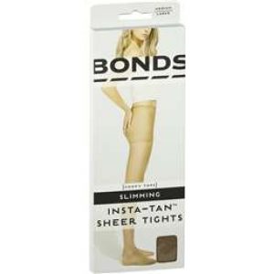 Bonds Instatan Sheer Stockings Slim Tight Medium Brown Large each