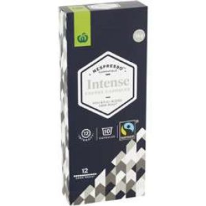 Woolworths Fairtrade Nespresso Compatible Coffee Capsules Intense 10 pack