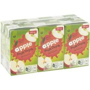 Woolworths Fruit Drink 35% Apple 6x250ml