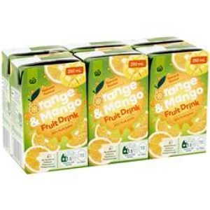 Woolworths Fruit Drink 35% Orange Mango 6x250ml