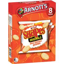 shapes chicken crimpy mini arnott woolworths pack cookies biscuits brands arnotts