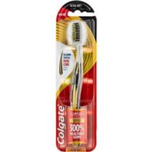 Colgate Slim Soft Advanced Charcoal Bristles Ultra Soft Toothbrush each