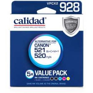 Calidad Canon 520/521 Bbcmy Ink Cartridge 5 pack