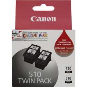 Canon Pg510 Black Ink Cartridge  2 pack
