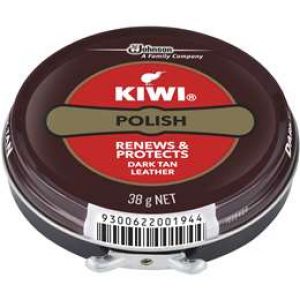 Kiwi Dark Tan Shoe Polish 38g