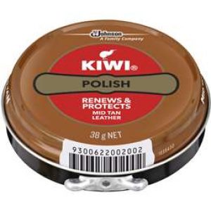 Kiwi Mid Tan Shoe Polish 38g