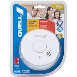 Quell Q1400 Photoelectric Smoke Alarm Lithium Sealed Battery each