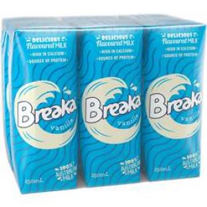 Breaka Vanilla Flavoured Milk 6 pack