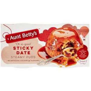 Aunt Betty’s Sticky Date Steamy Puds 2x95g