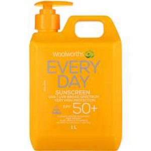 Woolworths Sunscreen Spf 50+ 1l