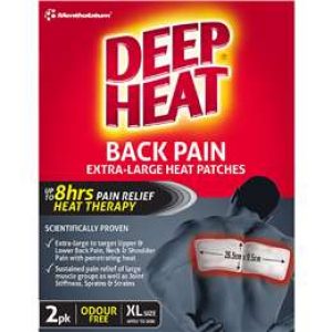 Deep Heat Back Patch  2pk
