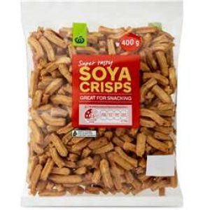 Woolworths Soya Crisps Snacks 400g pack