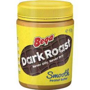Bega Dark Roast Smooth Peanut Butter 470g