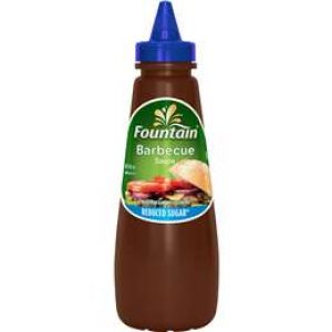 Fountain Barbecue Sauce Sauce Reduced Sugar 500ml
