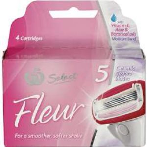 Woolworths Select Razor Fleur Refill 4 pack