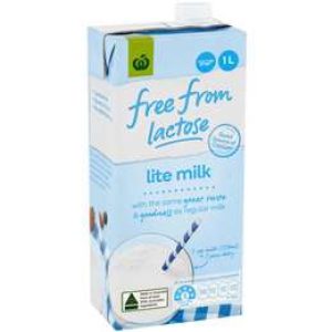 Woolworths Free From Lactose Lite Milk 1l
