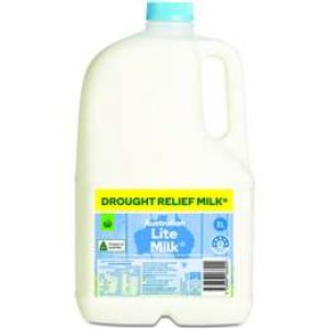 Woolworths Drought Relief Lite Milk 3l
