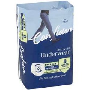 Confidere Incontinence Pants Mens Large 8 pack