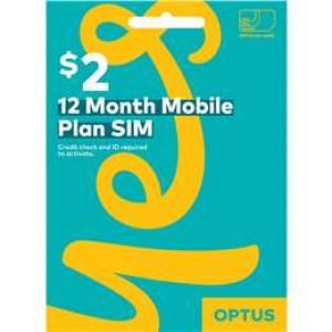 Optus 2 Dollar Voice Mass Byo Sim Kit each