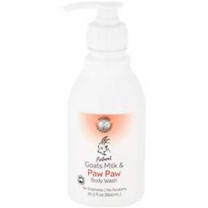 Natures Commonscents Bodywash Goats Milk & Paw Paw 600ml