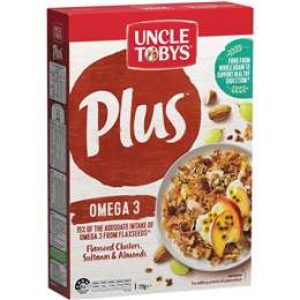 Uncle Tobys Cereal Plus Omega 775g