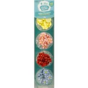 Creative Kitchen Mini Flowers Cake Decorations 48 pack