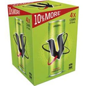 V Energy Drink  275ml x4 pack