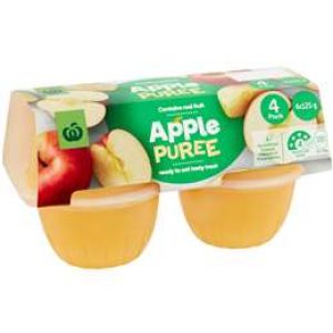 Woolworths Apple Puree  4x125g
