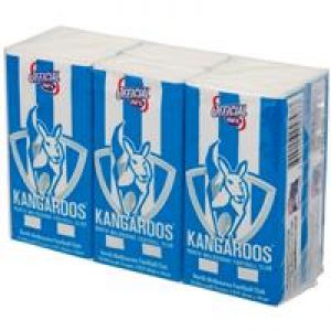 AFL Pocket Tissues North Melbourne 6 Pack