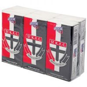 AFL Pocket Tissues St Kilda 6 Pack