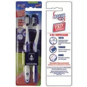 AFL Toothbrush Fremantle Dockers Twin Pack