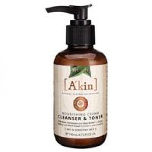 A'kin Nourishing Cream Cleanser & Toner 140ml