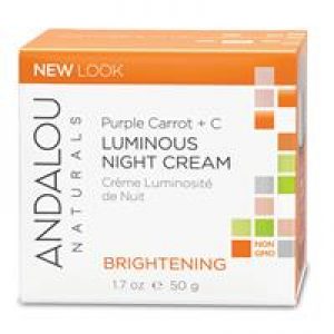 Andalou Brightening Purple Carrot + C Luminous Night Cream 50g