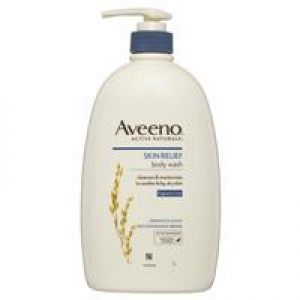 Aveeno Active Naturals Skin Relief Moisturising Body Wash Fragrance Free 1 Litre